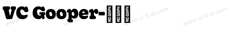 VC Gooper字体转换